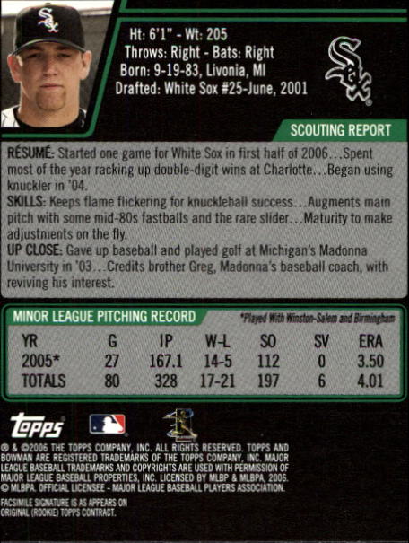 2006 Bowman Draft Baseball Part 1 Main Set (Paper) - Picture 71 of 329