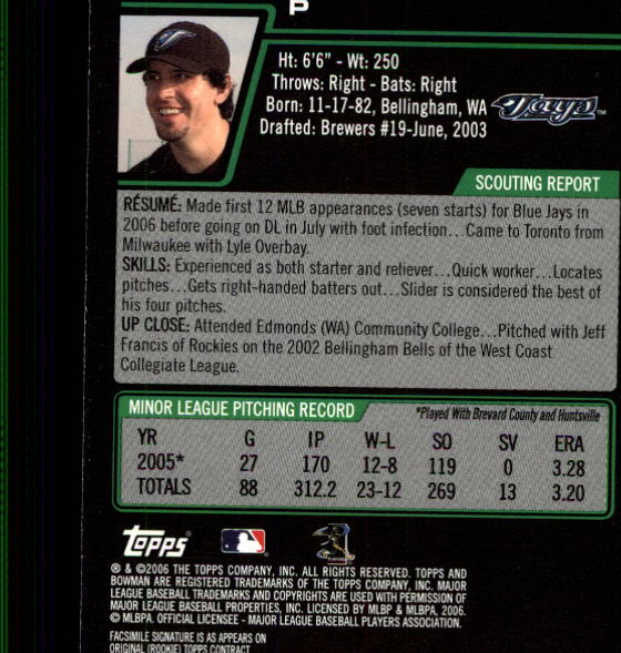 2006 Bowman Draft Baseball Part 1 Main Set (Paper) - Picture 85 of 329