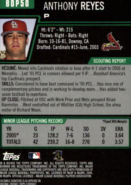 2006 Bowman Draft Baseball Part 1 Main Set (Paper) - Picture 101 of 329