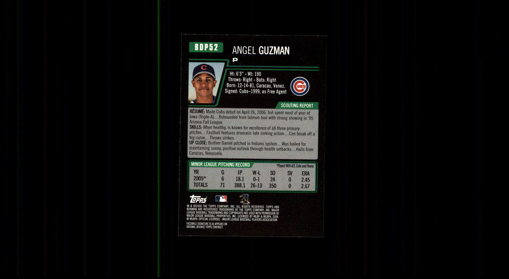 2006 Bowman Draft Baseball Part 1 Main Set (Paper) - Picture 105 of 329