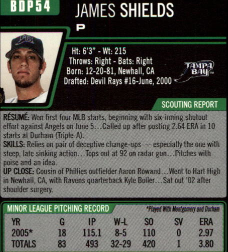 2006 Bowman Draft Baseball Part 1 Main Set (Paper) - Picture 109 of 329