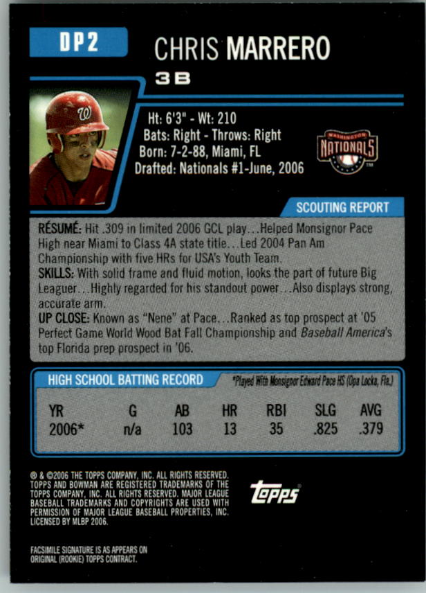 2006 Bowman Draft Baseball Part 1 Main Set (Paper) - Picture 115 of 329