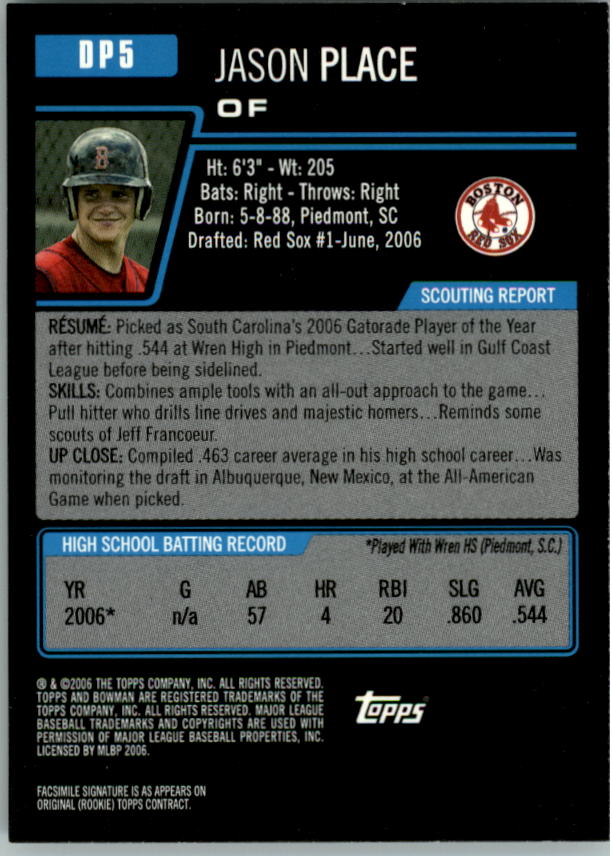 2006 Bowman Draft Baseball Part 1 Main Set (Paper) - Picture 121 of 329