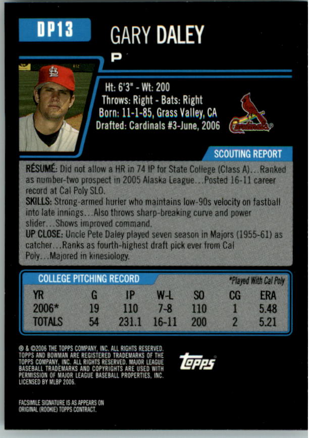 2006 Bowman Draft Baseball Part 1 Main Set (Paper) - Picture 137 of 329