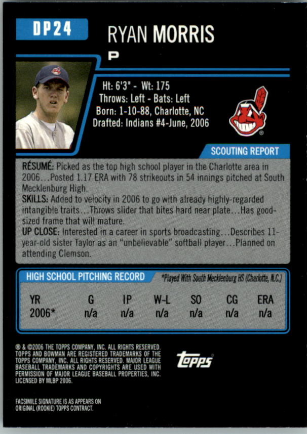 2006 Bowman Draft Baseball Part 1 Main Set (Paper) - Picture 159 of 329