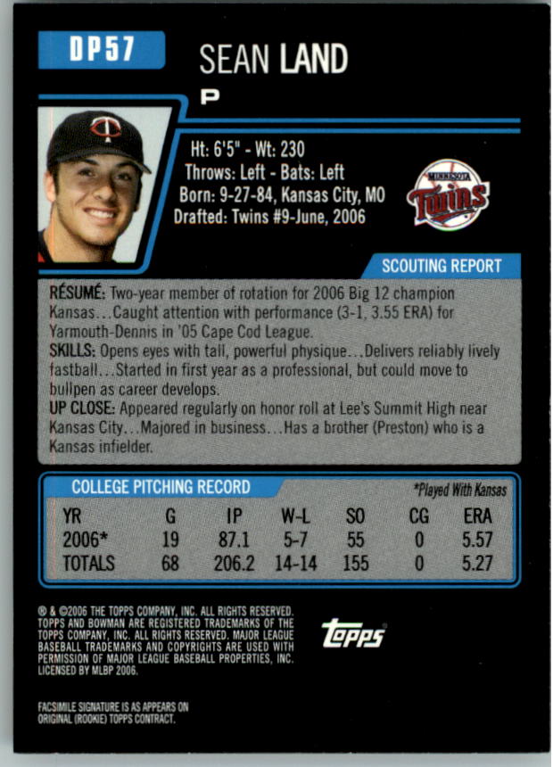 2006 Bowman Draft Baseball Part 1 Main Set (Paper) - Picture 223 of 329