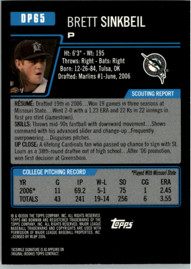 2006 Bowman Draft Baseball Part 1 Main Set (Paper) - Picture 239 of 329