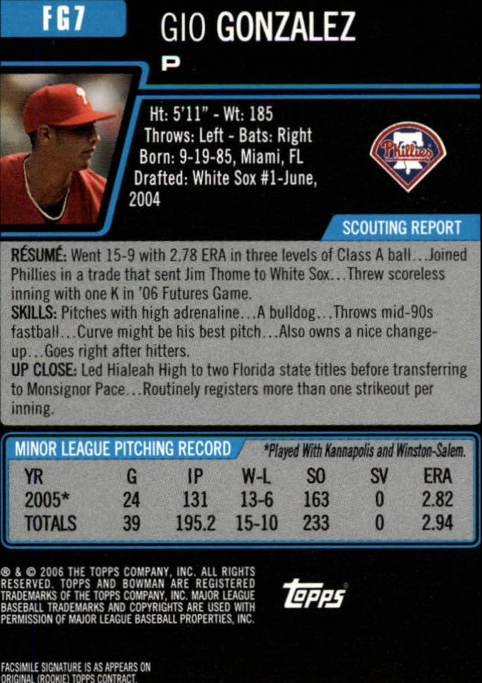 2006 Bowman Draft Baseball Part 1 Main Set (Paper) - Picture 253 of 329