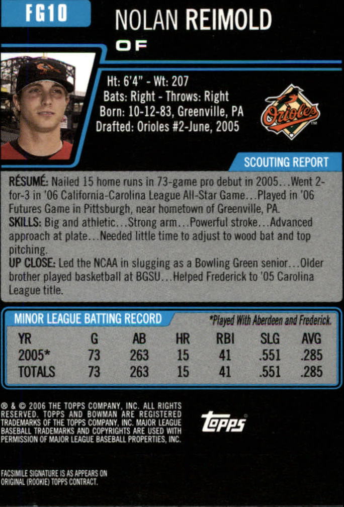 2006 Bowman Draft Baseball Part 1 Main Set (Paper) - Picture 259 of 329