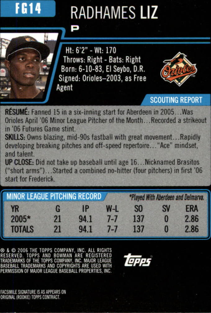 2006 Bowman Draft Baseball Part 1 Main Set (Paper) - Picture 267 of 329