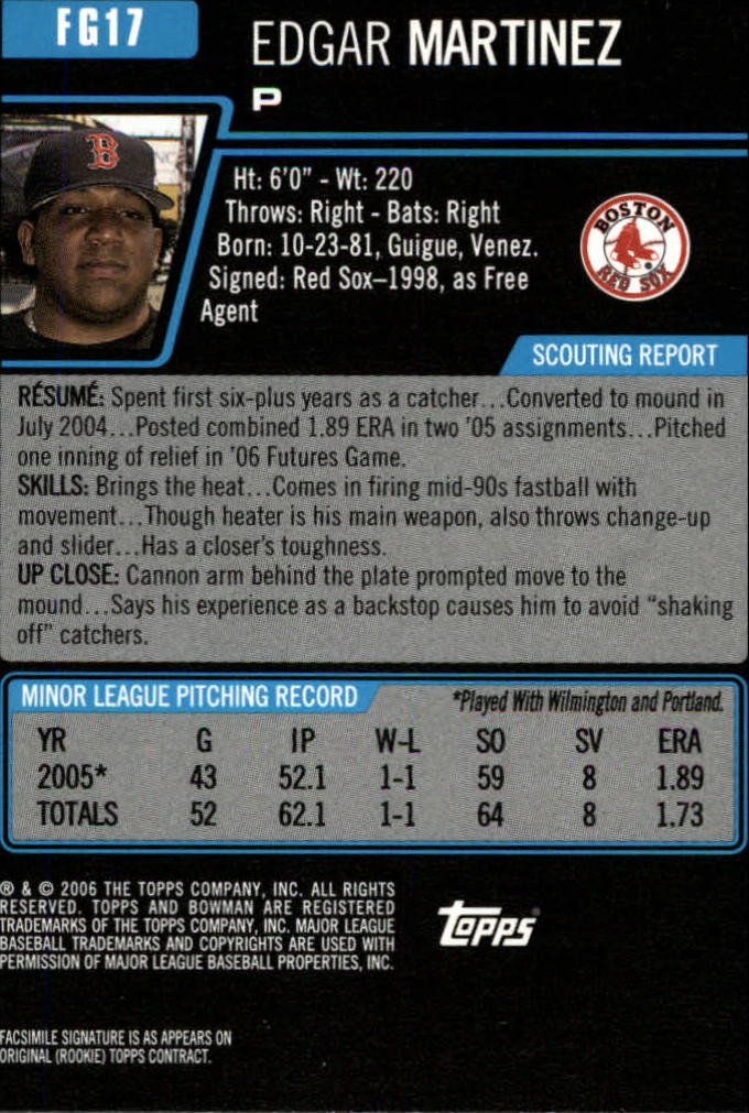 2006 Bowman Draft Baseball Part 1 Main Set (Paper) - Picture 273 of 329