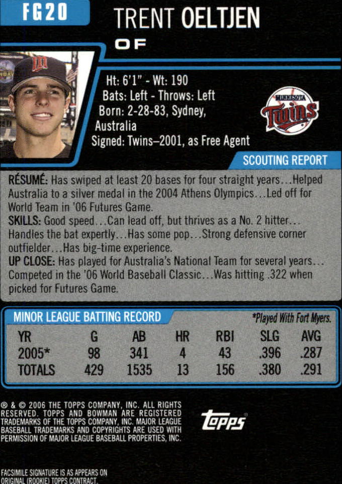 2006 Bowman Draft Baseball Part 1 Main Set (Paper) - Picture 279 of 329