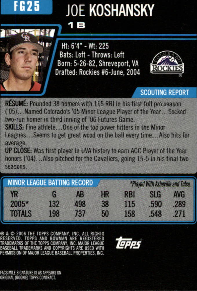 2006 Bowman Draft Baseball Part 1 Main Set (Paper) - Picture 289 of 329