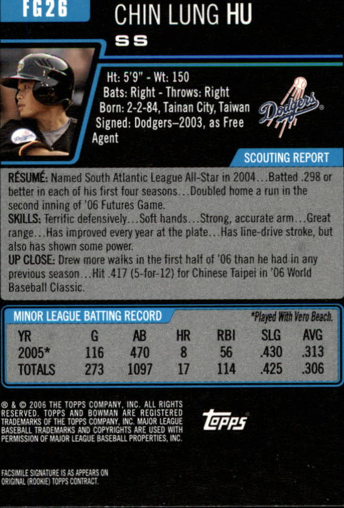 2006 Bowman Draft Baseball Part 1 Main Set (Paper) - Picture 291 of 329