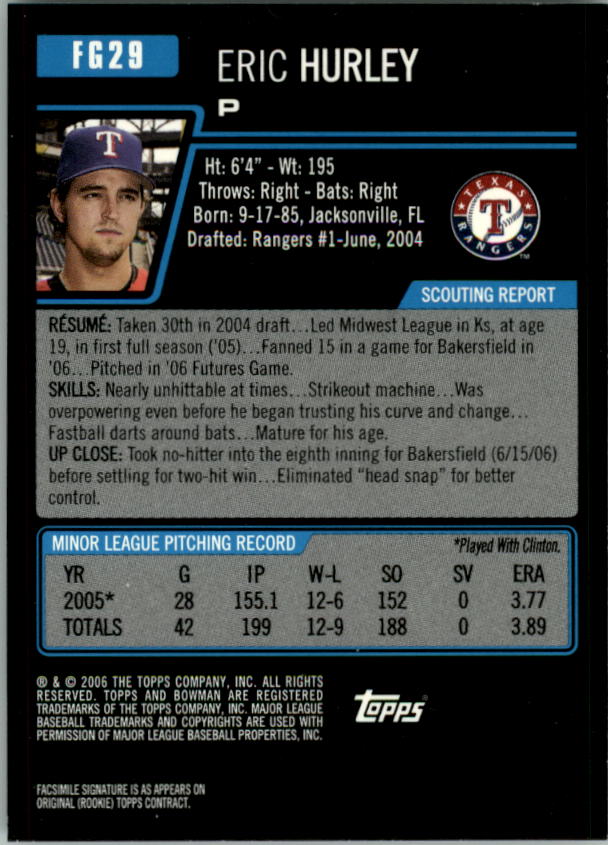 2006 Bowman Draft Baseball Part 1 Main Set (Paper) - Picture 297 of 329