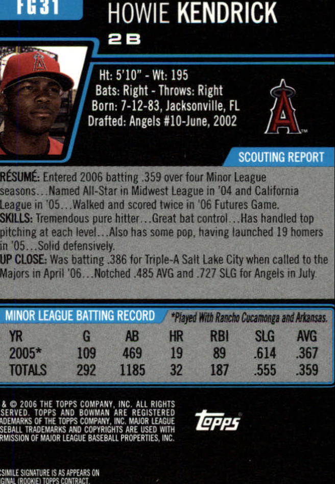 2006 Bowman Draft Baseball Part 1 Main Set (Paper) - Picture 301 of 329