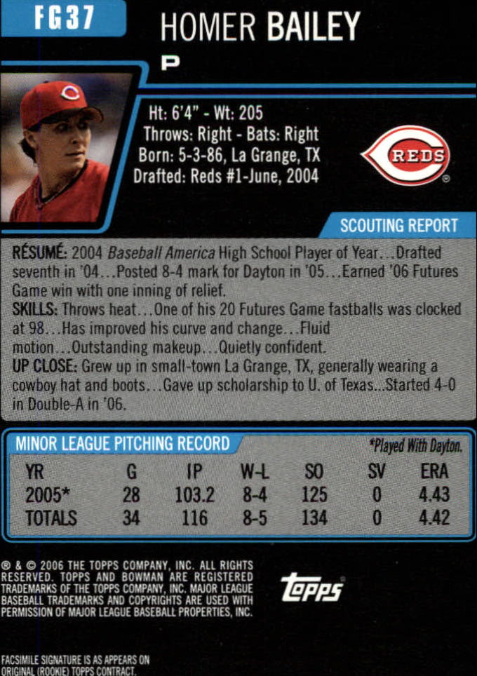 2006 Bowman Draft Baseball Part 1 Main Set (Paper) - Picture 313 of 329
