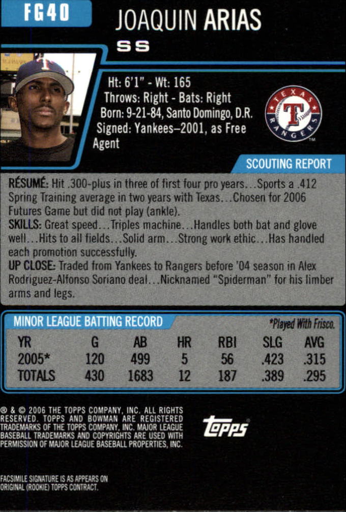 2006 Bowman Draft Baseball Part 1 Main Set (Paper) - Picture 319 of 329