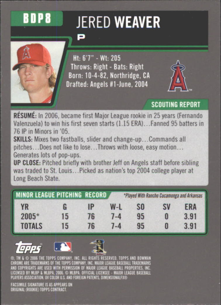 2006 Bowman Chrome Draft Baseball - Picture 16 of 368