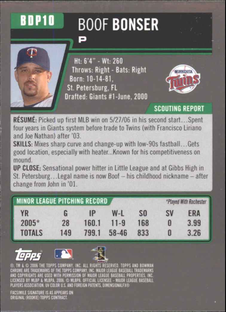 2006 Bowman Chrome Draft Baseball - Picture 20 of 368