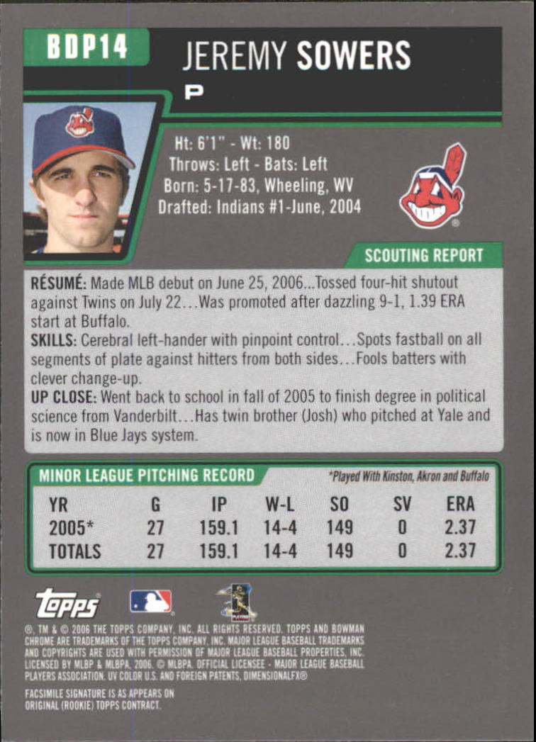 2006 Bowman Chrome Draft Baseball - Picture 28 of 368