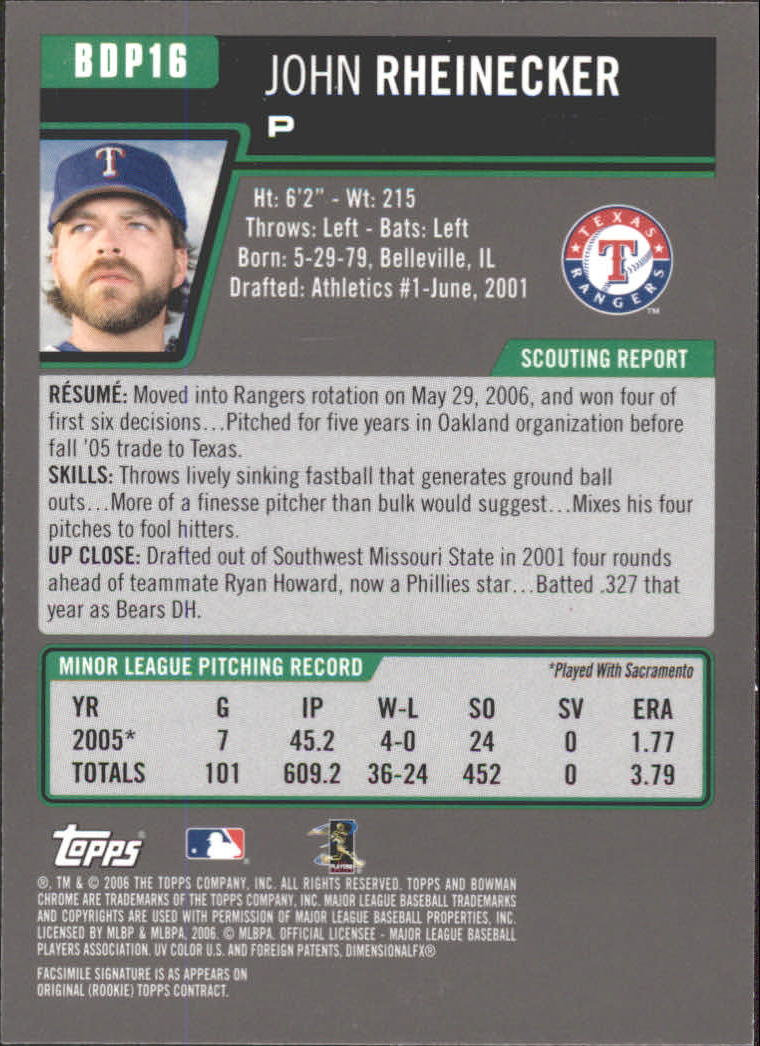 2006 Bowman Chrome Draft Baseball - Picture 32 of 368