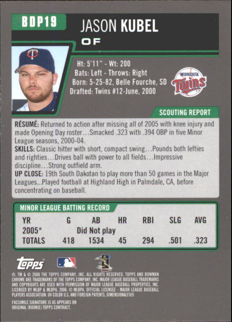 2006 Bowman Chrome Draft Baseball - Picture 38 of 368