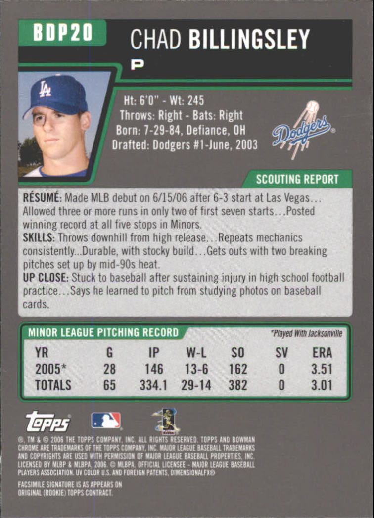 2006 Bowman Chrome Draft Baseball - Picture 40 of 368