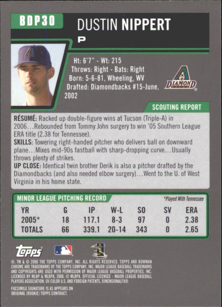 2006 Bowman Chrome Draft Baseball - Picture 58 of 368