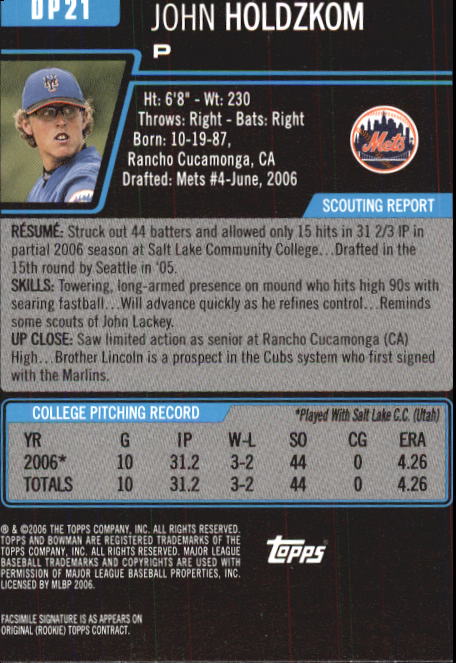 2006 Bowman Chrome Draft Baseball - Picture 145 of 368