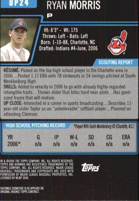 2006 Bowman Chrome Draft Baseball - Picture 151 of 368