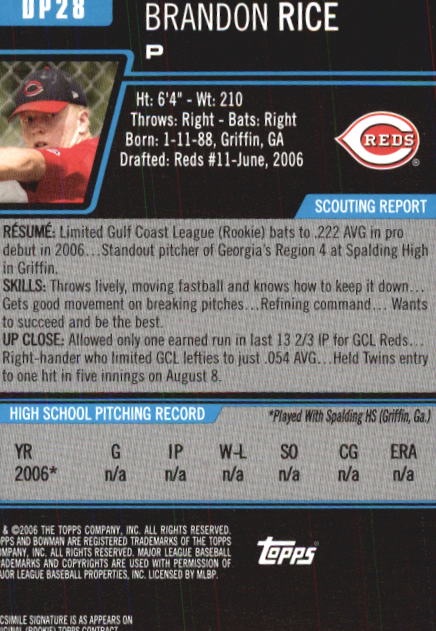 2006 Bowman Chrome Draft Baseball - Picture 159 of 368