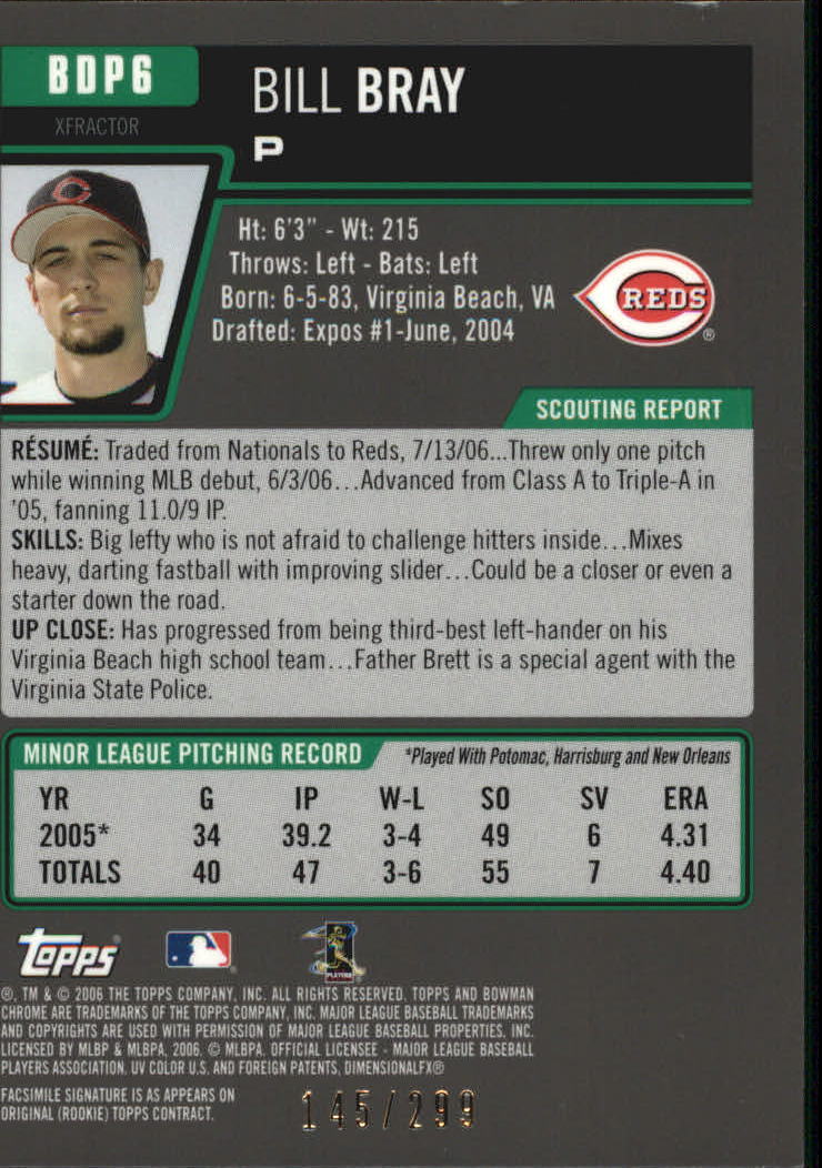 2006 Bowman Chrome Draft Baseball - Picture 362 of 368