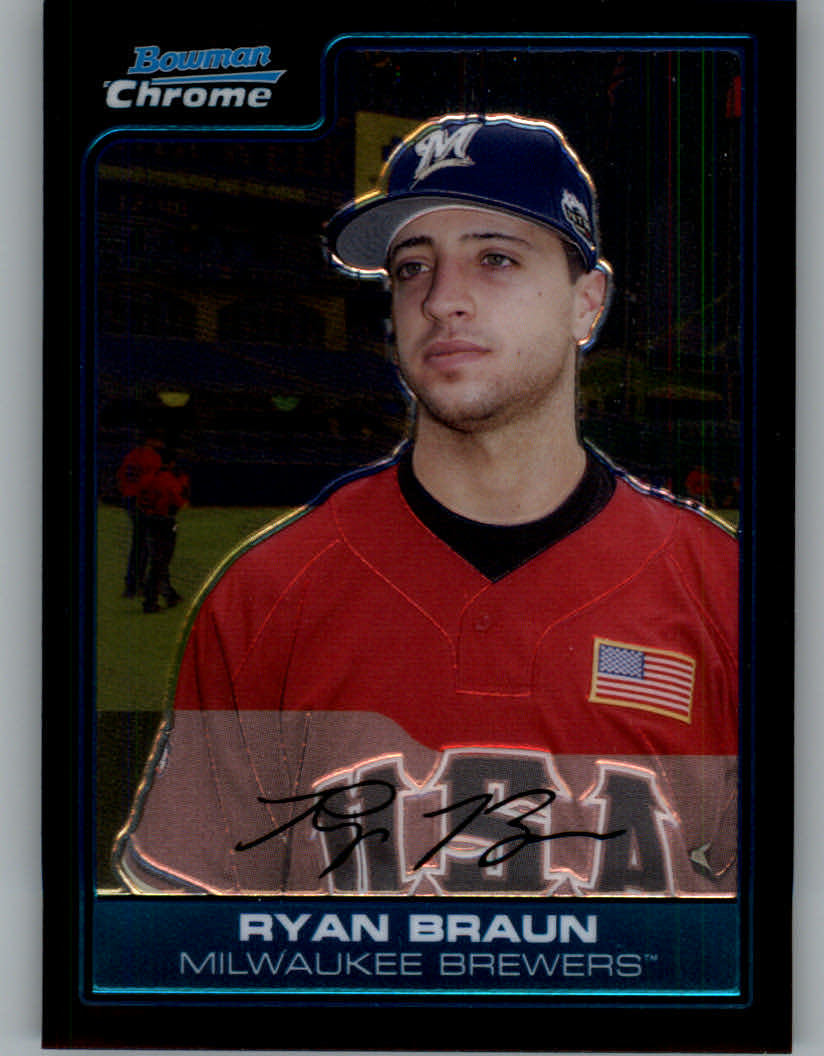 2006 Bowman Draft Picks & Prospects Futures Game Ryan Braun Rookie Milwaukee