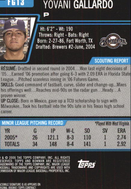 2006 Bowman Chrome Draft Baseball - Picture 277 of 368