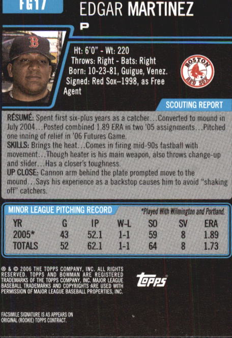 2006 Bowman Chrome Draft Baseball - Picture 285 of 368