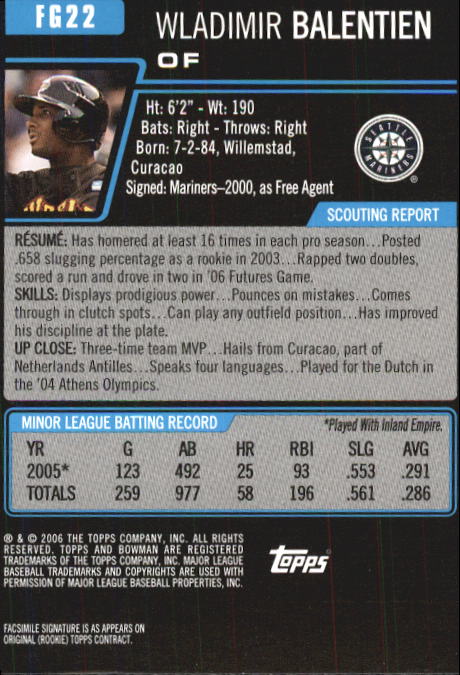 2006 Bowman Chrome Draft Baseball - Picture 295 of 368