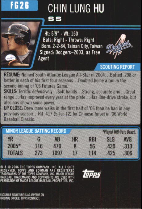 2006 Bowman Chrome Draft Baseball - Picture 303 of 368