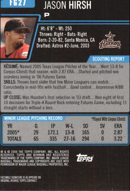 2006 Bowman Chrome Draft Baseball - Picture 305 of 368