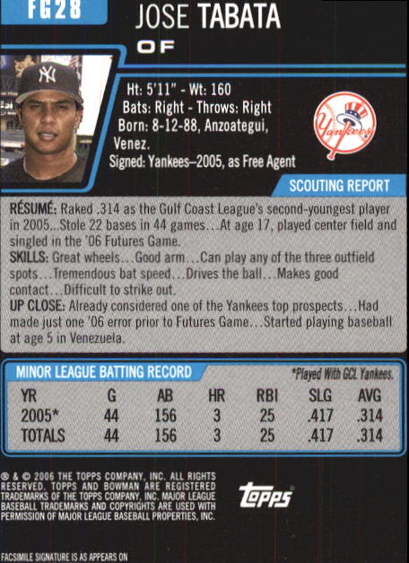 2006 Bowman Chrome Draft Baseball - Picture 307 of 368