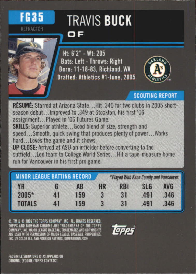 2006 Bowman Chrome Draft Baseball - Picture 348 of 368