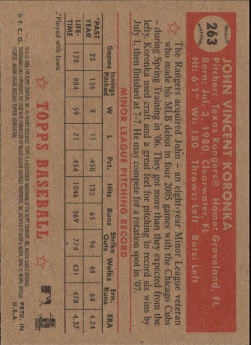2006 Topps 52 (Rookies) Baseball Part 2 - Picture 7 of 140