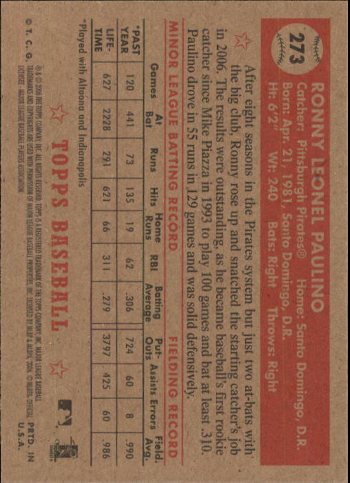 2006 Topps 52 (Rookies) Baseball Part 2 - Picture 25 of 140