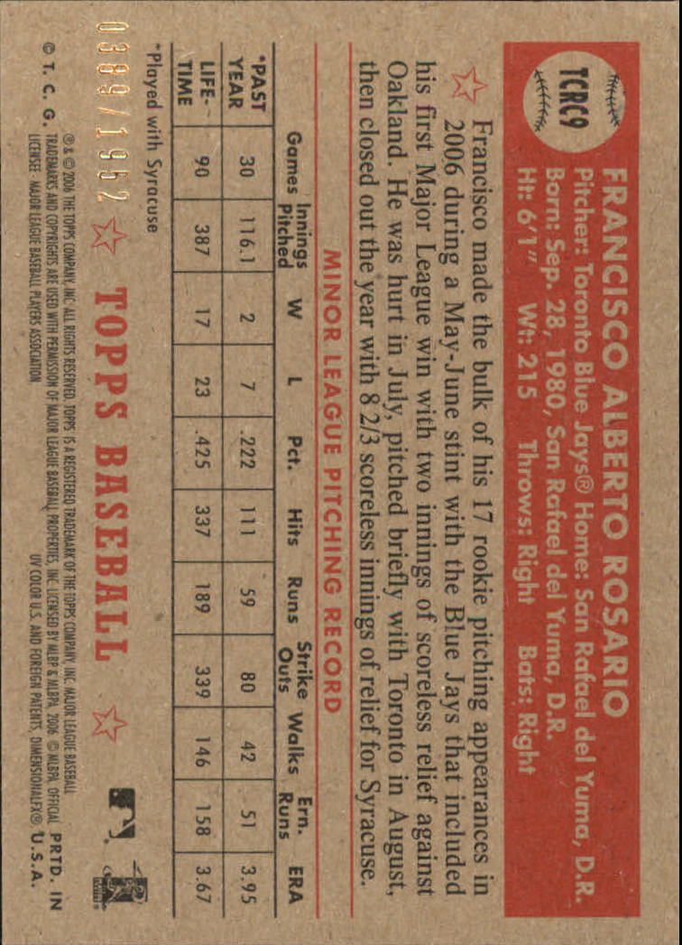 2006 Topps 52 (Rookies) Baseball Part 2 - Picture 44 of 140
