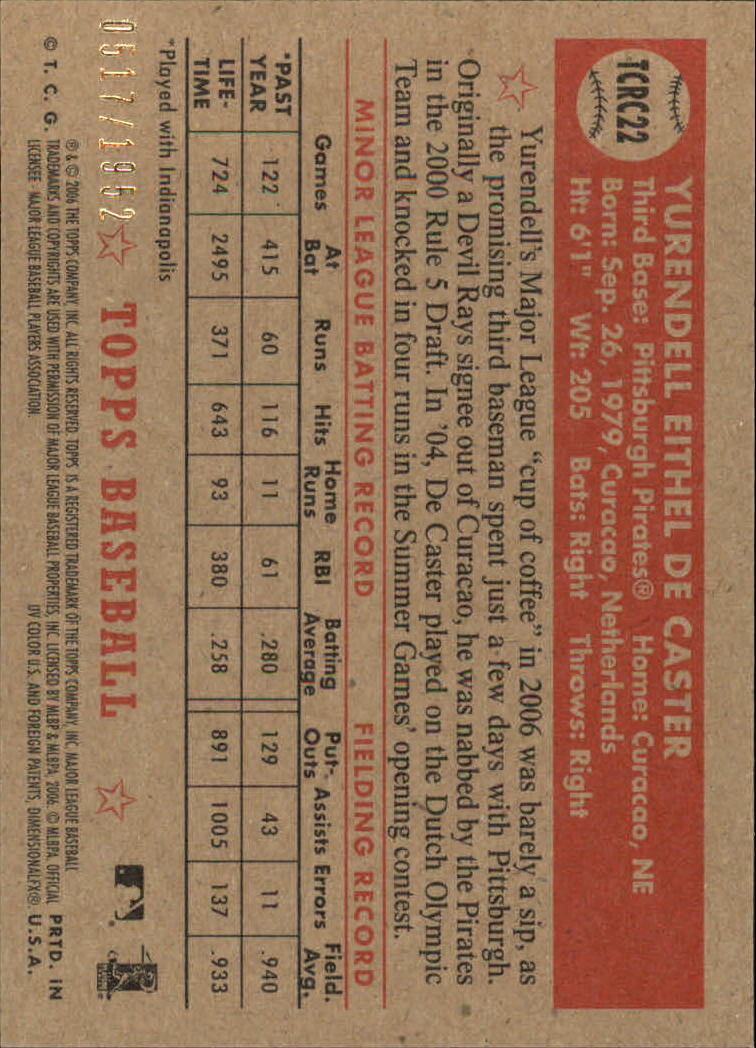 2006 Topps 52 (Rookies) Baseball Part 2 - Picture 50 of 140