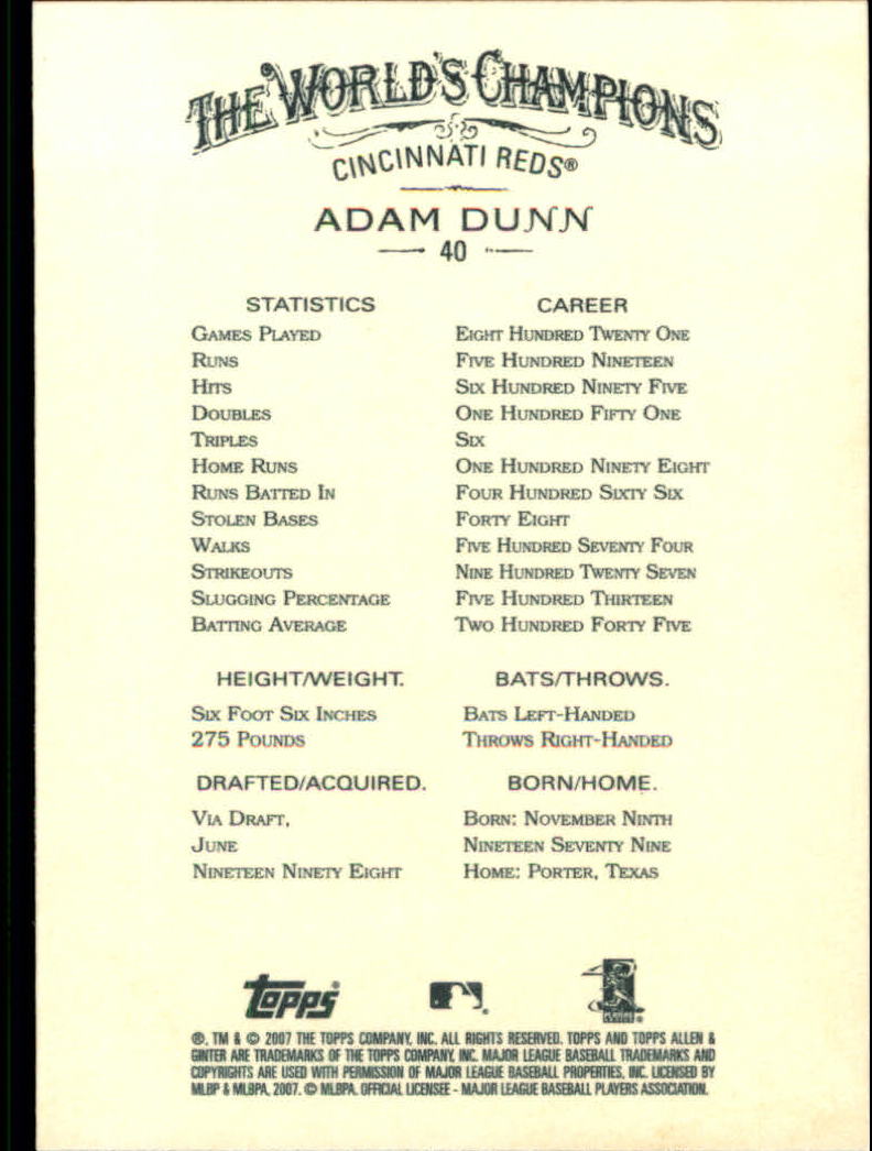2007 Topps Allen and Ginter Baseball Part 1 - Picture 77 of 481