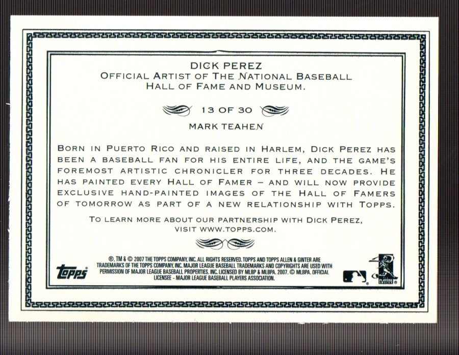 2007 Topps Allen and Ginter Baseball Part 2 - Picture 207 of 246