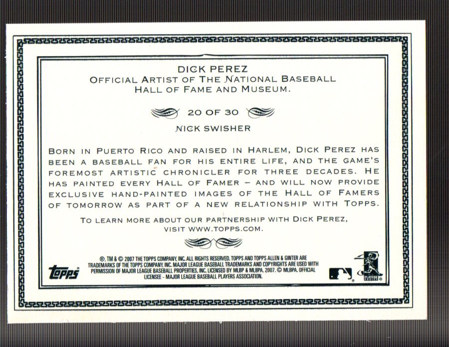 2007 Topps Allen and Ginter Baseball Part 2 - Picture 221 of 246