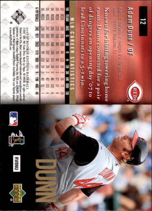 2007 SP Rookie Edition Baseball YOU PICK 