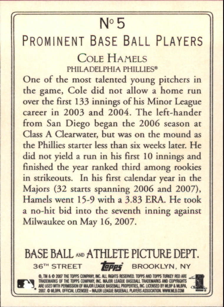 2007 Topps Turkey Red Baseball - Picture 11 of 355